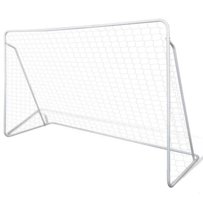 VidaXL Voetbaldoelset hoogwaardig 240x90x150 cm staal
