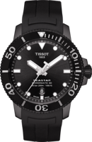 Horlogeband Tissot T1204073705101 / T603043455 Rubber Zwart 21mm - thumbnail