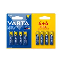 Varta longlife power aaa 4 + 4 (20 stuks) - thumbnail