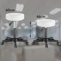 Monzana Bureaustoel - draaistoel - kruk - met - gestoffeerde - zitting - in - zwart - thumbnail