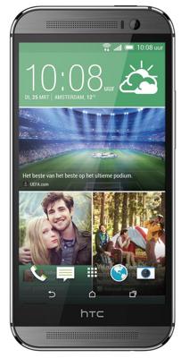 HTC One M8 smartphone (5 inch (12,7 cm) touchscreen, 16 GB geheugen, Android 4.4.2) metaalgrijs