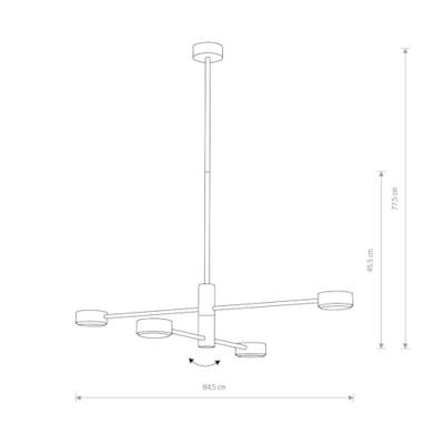 Lyora Design hanglampOrbit 4-lichts - 7945