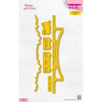 Nellie's Choice • shape dies brug met trein 6st. - thumbnail