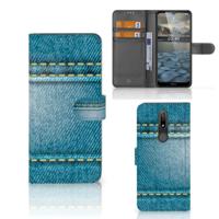 Nokia 2.4 | Wallet Case | met Pasjes | Jeans - thumbnail