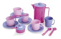 Dantoy koffieset roze, lila 17dlg. - thumbnail