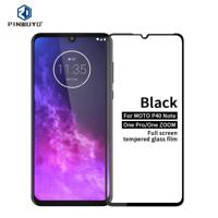 Voor MOTO One zoom PINWUYO 9H 2.5 D volledig scherm gehard glas film (zwart) - thumbnail