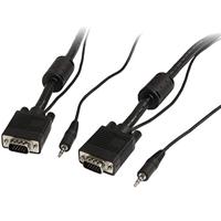 2M COAX HIGH RESOLUTION MONITOR VGA CABLE WITH AUDIO M/M - thumbnail