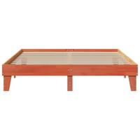 Bedframe zonder matras massief grenenhout wasbruin 200x200 cm - thumbnail