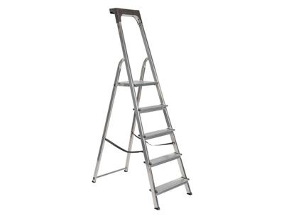 TRAPLADDER ALUMINIUM 8 TREDEN EURO STEP