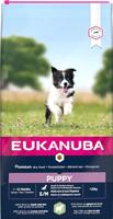 Eukanuba Puppyvoer met lam en rijst voor kleine en middelgrote rassen, droogvoer voor junior honden, 12 kg - thumbnail