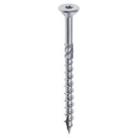 Woodies Ultimate Spaanplaatschroef Torx 4,0x 50/30mm platverz. kop T20 verzinkt deeldraad 200st. - thumbnail
