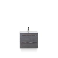 Seville Badmeubelset 60 cm - Beton Antraciet - Keramische Wastafel Wit Enjoy - thumbnail
