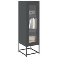 Hoge kast 36x39x123 cm koudgewalst staal antracietkleurig - thumbnail