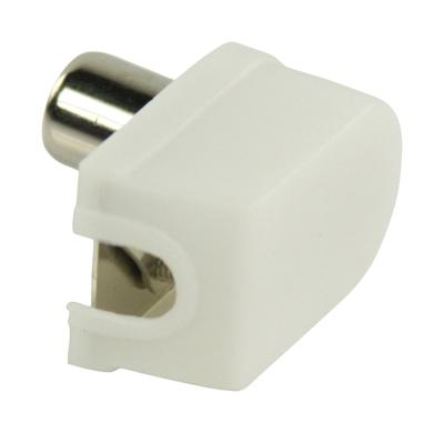 Valueline Coaxconnector Male PVC Wit