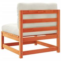 5-delige Loungeset met kussens massief grenenhout wasbruin - thumbnail