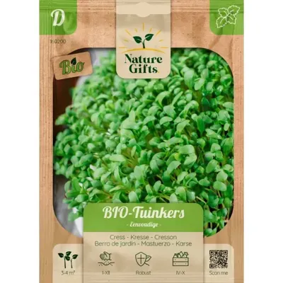 Tuinkers eenvoudige bio per 4m2