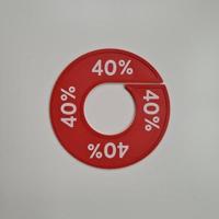 Maatring 9 cm rood/wit 40% - thumbnail