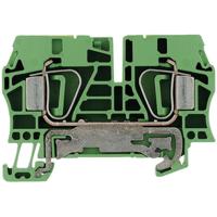 Weidmüller 1608670000-1 Aardingsklem Spanveer Groen-geel 1 stuk(s) - thumbnail