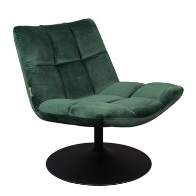 Dutchbone Fauteuil 'Bar' Velvet, kleur Donkergroen