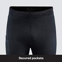 Craft 1908758 Adv Essence Zip Tights Men - Black - XXL - thumbnail