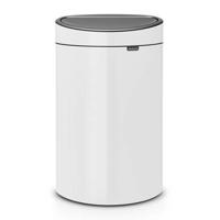 Brabantia Touchbin afvalbak 40L wit - thumbnail
