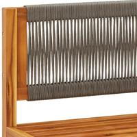 Tuinhoekbank met kussens massief acaciahout - thumbnail