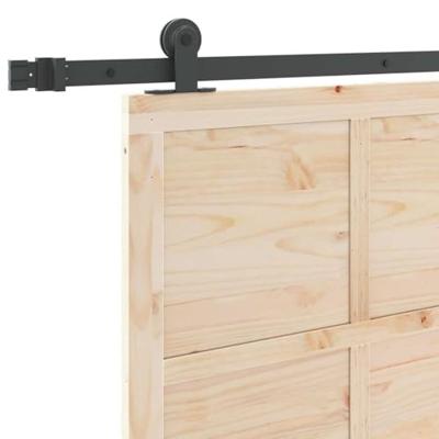 Schuifdeur Bruin 90 x 208 cm Massief grenenhout