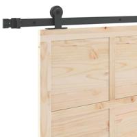 Schuifdeur Bruin 90 x 208 cm Massief grenenhout - thumbnail