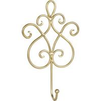 Clayre & Eef Wandhaak 15x5x22 cm Goudkleurig Ijzer Kapstok - thumbnail