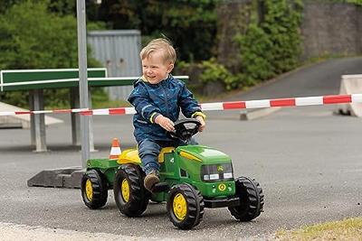 Rolly Toys traptrekker met aanhanger - John Deere RollyKid groen - thumbnail
