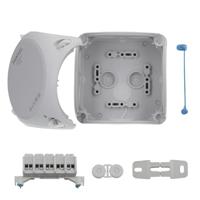 Hensel DK 0404 G Aftakkast (l x b x h) 104 x 104 x 70 mm Grijs IP66 1 stuk(s) - thumbnail