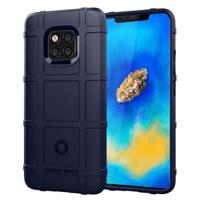 Schokbestendig volledige dekking silicone case voor Huawei mate 20 Pro Protector cover (donkerblauw) - thumbnail