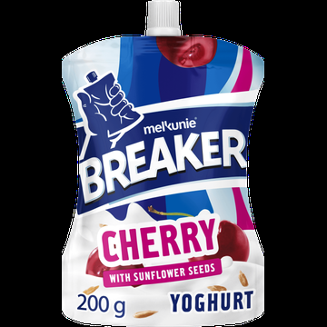 Melkunie Breaker Originals Cherry Yoghurt with Sunflower Seeds 200 g bij Jumbo Melkunie Breaker Originals Cherry Yoghurt with Sunflower Seeds 200 g bij Jumbo