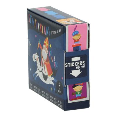 Wins Holland Sinterklaasstickers op rol, 3 meter