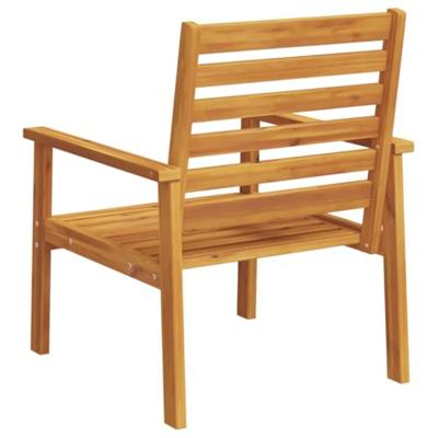 Tuinfauteuil 2 stuks 66,5 x 65 x 81 cm massief acaciahout - thumbnail