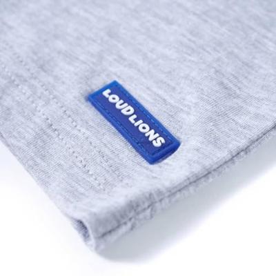 Kindershirt dinosaurusprint 104 grijs