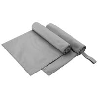 VidaXL Sporthanddoeken 2 pcs donkergrijs 100 x 50 cm - thumbnail