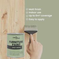 VidaXL Meubelverf grijs 10 x 10 x 12 cm wandprint - thumbnail