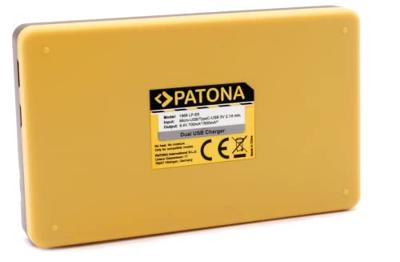Canon LP-E6 Dual USB lader (Patona) - thumbnail