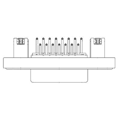 Molex 1731100034 D-sub connector Aantal polen: 25 Soldeerpennen 1 stuk(s) Bulk