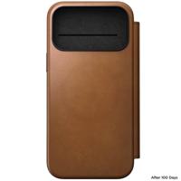 Nomad Modern Leather Folio iPhone 17 Pro Max English Tan - thumbnail