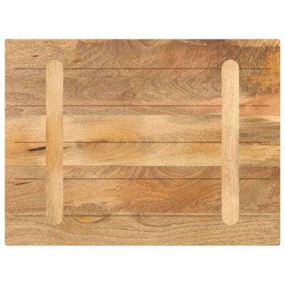 Tafelblad rechthoekig 90x50x3,8 cm massief mangohout