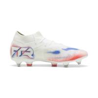 PUMA Future 8 Match IJzeren-Nop Voetbalschoenen (SG) Wit Felrood Blauw - thumbnail