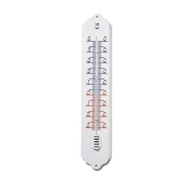 Nature muurthermometer wit