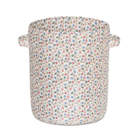 Gewatteerde Opbergmand Flowers - Groot Ø 40 cm - thumbnail