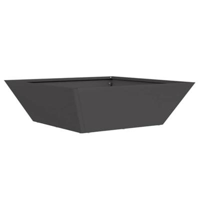 Tuin Kom Plantenbak 5 pcs Zwart 50 x 50 x 15 cm Staal