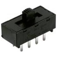 C & K Switches L202011MS12Q Slide Switch LP Series Schuifschakelaar 125 V/AC, 28 V/DC 4 A 2x aan/aan 1 stuk(s) Bulk - thumbnail
