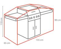 Outdoor Covers barbecue hoes - grijs - 175x65x110 cm - thumbnail