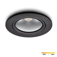 LED-inbouwspot Cormo zwart 5W dimbaar IP54 - thumbnail