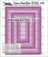 Crealies • crea-nest-lies xxl snijmal rechthoeken met kleine streepjes - thumbnail